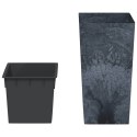 VidaXL Donica z pojemnikiem wewnętrznym, antracyt, 21/49 L, beton PP