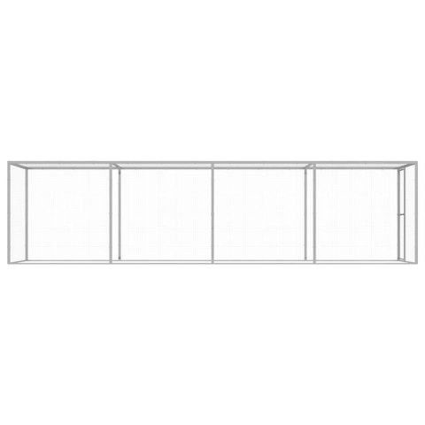 VidaXL Klatka dla kota, 6 x 1,5 x 1,5 m, stal galwanizowana VidaXL Klatka dla kota, 6 x 1,5 x 1,5 m, stal galwanizowana