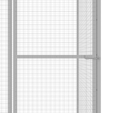 VidaXL Klatka dla kota, 6 x 1,5 x 1,5 m, stal galwanizowana VidaXL Klatka dla kota, 6 x 1,5 x 1,5 m, stal galwanizowana