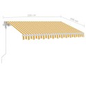  Wolnostojąca automatycznie zwijana markiza, 350x250 cm