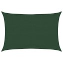 VidaXL Żagiel przeciwsłoneczny, 160 g/m², ciemnozielony, 3x4,5 m, HDPE