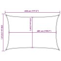 VidaXL Żagiel przeciwsłoneczny, 160 g/m², ciemnozielony, 3x4,5 m, HDPE