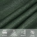 VidaXL Żagiel przeciwsłoneczny, 160 g/m², ciemnozielony, 3x4,5 m, HDPE