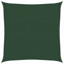  Żagiel przeciwsłoneczny, 160 g/m², ciemnozielony, 3x3 m, HDPE