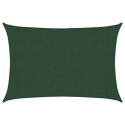 VidaXL Żagiel przeciwsłoneczny, 160 g/m², ciemnozielony, 3x4,5 m, HDPE