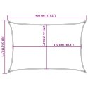VidaXL Żagiel przeciwsłoneczny, 160 g/m², ciemnozielony, 3x4,5 m, HDPE
