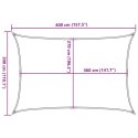 VidaXL Żagiel przeciwsłoneczny, 160 g/m², ciemnozielony, 3x4 m, HDPE
