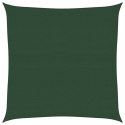 VidaXL Żagiel przeciwsłoneczny, 160 g/m², ciemnozielony, 4x4 m, HDPE