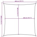 VidaXL Żagiel przeciwsłoneczny, 160 g/m², ciemnozielony, 4x4 m, HDPE