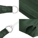 VidaXL Żagiel przeciwsłoneczny, 160 g/m², ciemnozielony, 4x6 m, HDPE