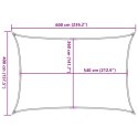 VidaXL Żagiel przeciwsłoneczny, 160 g/m², ciemnozielony, 4x6 m, HDPE