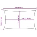 VidaXL Żagiel przeciwsłoneczny, 160 g/m², ciemnozielony, 5x8 m, HDPE