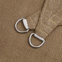 VidaXL Żagiel przeciwsłoneczny, 160 g/m², kolor taupe, 6x6 m, HDPE