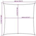 VidaXL Żagiel przeciwsłoneczny, 160 g/m², kolor taupe, 6x6 m, HDPE