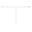 VidaXL Ręcznie zwijana markiza z LED, 450x350 cm, żółto-biała