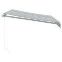  Ręcznie zwijana markiza z LED, antracytowo-biała, 300x250 cm