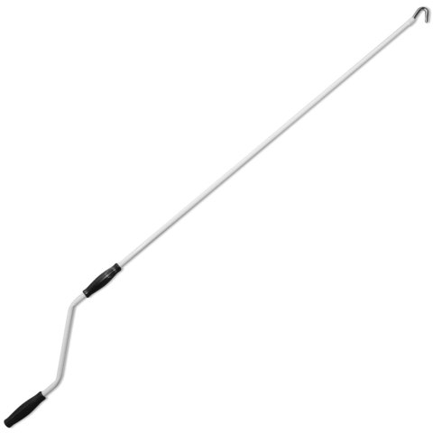Markiza zwijana ręcznie, 400 cm, niebiesko-biała Markiza zwijana ręcznie, 400 cm, niebiesko-biała
