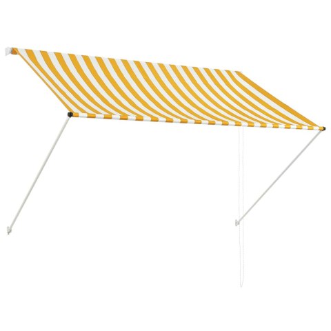 Markiza zwijana, 200 x 150 cm, żółto-biała Markiza zwijana, 200 x 150 cm, żółto-biała