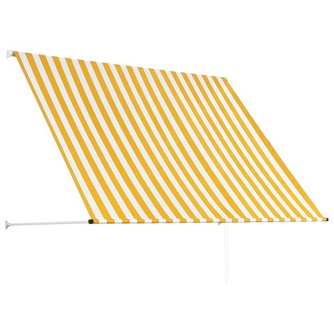 Markiza zwijana, 200 x 150 cm, żółto-biała Markiza zwijana, 200 x 150 cm, żółto-biała