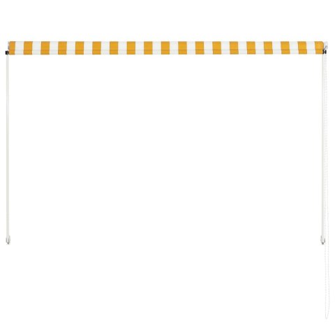 Markiza zwijana, 200 x 150 cm, żółto-biała Markiza zwijana, 200 x 150 cm, żółto-biała