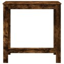 VidaXL Stolik barowy, przydymiony dąb, 102x50x103,5 cm
