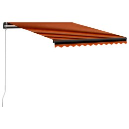  Ręcznie zwijana markiza, 350 x 250 cm, pomarańczowo-brązowa