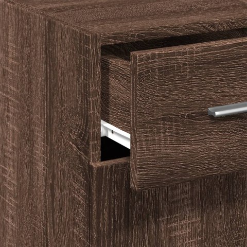 VidaXL Szafka, brązowy dąb, 30x42,5x93 cm, materiał drewnopochodny VidaXL Szafka, brązowy dąb, 30x42,5x93 cm, materiał drewnopochodny