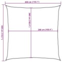  Żagiel przeciwsłoneczny, jasnoszary, 3x3 m, 100% poliester