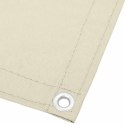  Parawan balkonowy, kremowy, 90x1000 cm, 100% poliester Oxford