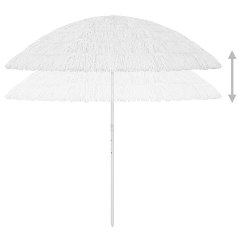 Parasol plażowy w hawajskim stylu, biały, 300 cm Parasol plażowy w hawajskim stylu, biały, 300 cm