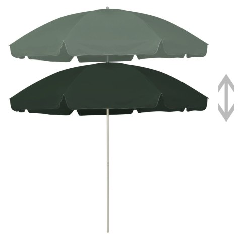 Parasol plażowy, zielony, 300 cm Parasol plażowy, zielony, 300 cm