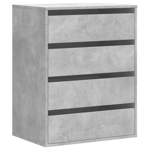 Komoda, szarość betonu, 60x41x76 cm, materiał drewnopochodny Komoda, szarość betonu, 60x41x76 cm, materiał drewnopochodny
