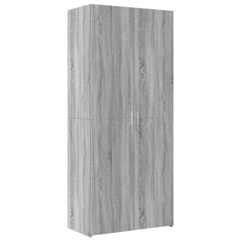 Wysoka szafka, szary dąb sonoma, 80x42,5x185 cm Wysoka szafka, szary dąb sonoma, 80x42,5x185 cm