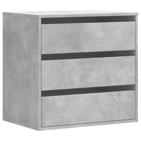 Komoda, szarość betonu, 60x41x58 cm, materiał drewnopochodny Komoda, szarość betonu, 60x41x58 cm, materiał drewnopochodny