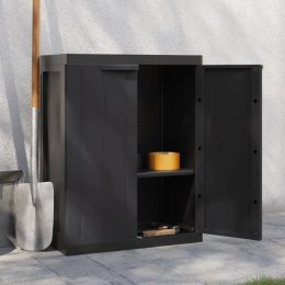  Szafka ogrodowa, czarna, 65x37x85 cm, PP
