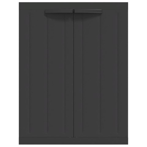 Szafka ogrodowa, czarna, 65x37x85 cm, PP Szafka ogrodowa, czarna, 65x37x85 cm, PP
