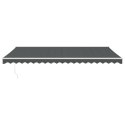 VidaXL Zwijana markiza, antracytowa, 5x3 m, tkanina i aluminium