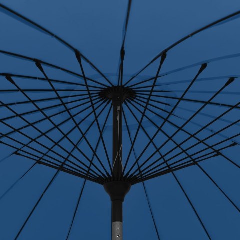 Parasol ogrodowy na słupku aluminiowym, 270 cm, lazurowy Parasol ogrodowy na słupku aluminiowym, 270 cm, lazurowy