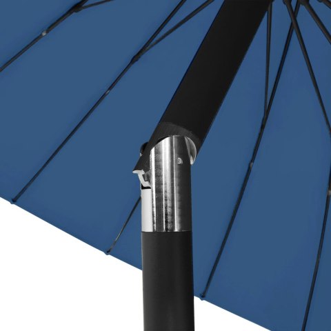 Parasol ogrodowy na słupku aluminiowym, 270 cm, lazurowy Parasol ogrodowy na słupku aluminiowym, 270 cm, lazurowy