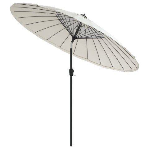 Parasol ogrodowy na słupku aluminiowym, 270 cm, piaskowy Parasol ogrodowy na słupku aluminiowym, 270 cm, piaskowy