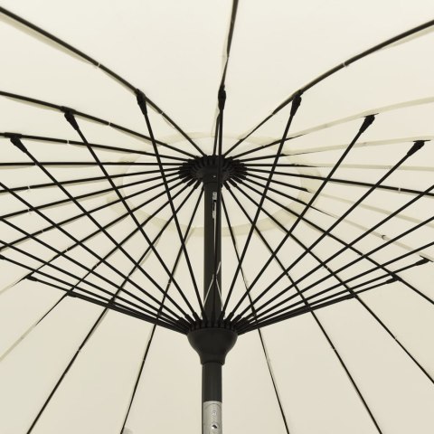 Parasol ogrodowy na słupku aluminiowym, 270 cm, piaskowy Parasol ogrodowy na słupku aluminiowym, 270 cm, piaskowy