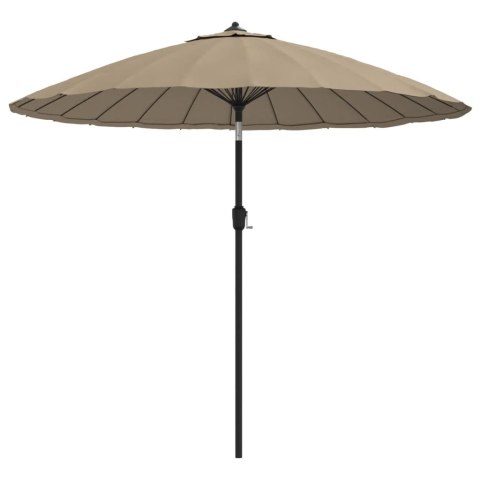 Parasol ogrodowy na słupku aluminiowym, 270 cm, taupe Parasol ogrodowy na słupku aluminiowym, 270 cm, taupe