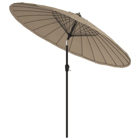 Parasol ogrodowy na słupku aluminiowym, 270 cm, taupe Parasol ogrodowy na słupku aluminiowym, 270 cm, taupe