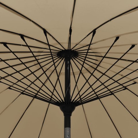 Parasol ogrodowy na słupku aluminiowym, 270 cm, taupe Parasol ogrodowy na słupku aluminiowym, 270 cm, taupe