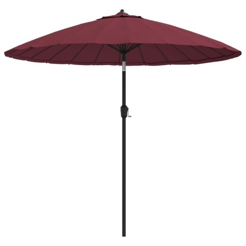 Parasol ogrodowy na słupku aluminiowym, 270 cm, bordowy Parasol ogrodowy na słupku aluminiowym, 270 cm, bordowy