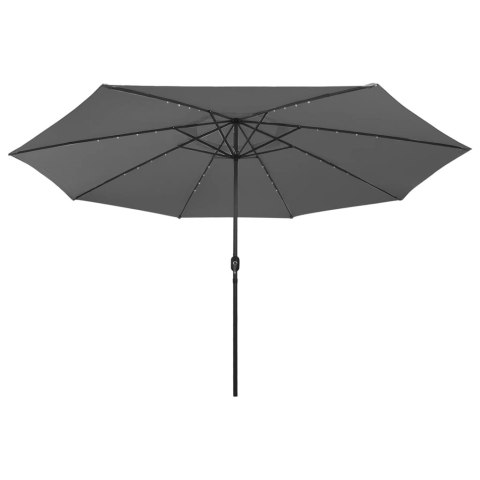 Parasol ogrodowy z LED, 400 cm, antracytowy Parasol ogrodowy z LED, 400 cm, antracytowy