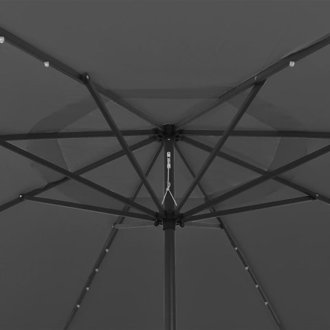 Parasol ogrodowy z LED, 400 cm, antracytowy Parasol ogrodowy z LED, 400 cm, antracytowy