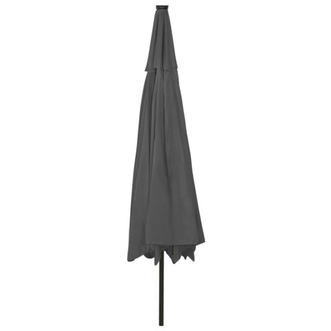 Parasol ogrodowy z LED, 400 cm, antracytowy Parasol ogrodowy z LED, 400 cm, antracytowy