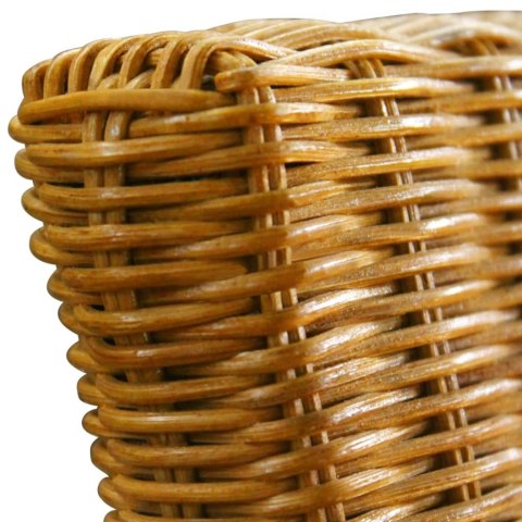 Krzesła stołowe, 2 szt., brązowe, naturalny rattan Krzesła stołowe, 2 szt., brązowe, naturalny rattan