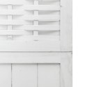  Parawan pokojowy, 4-panelowy, biały, lite drewno paulowni